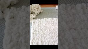 Наволочка для подушки из пряжи Alize Puffy за пару часов. Кр