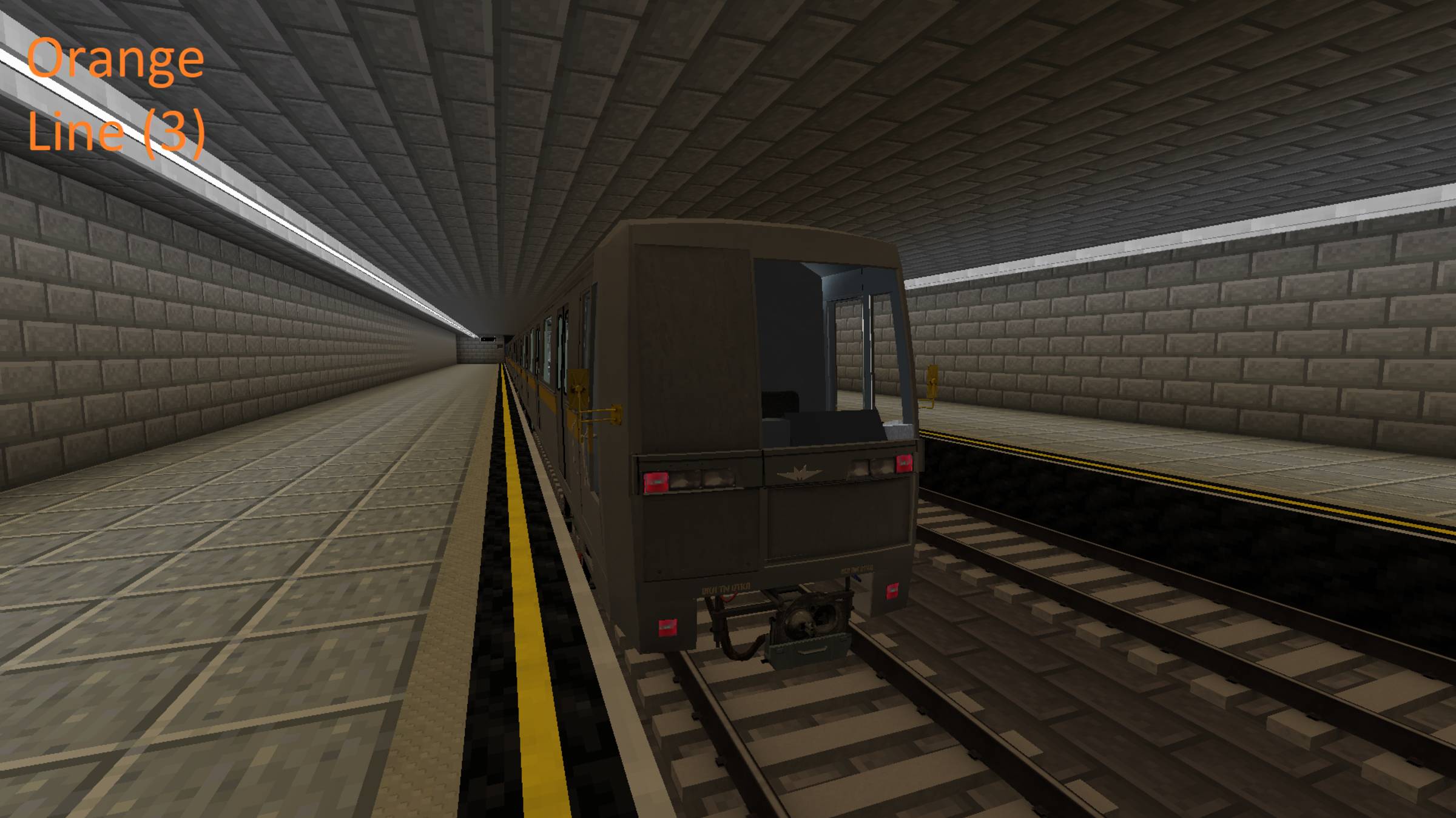Метро MTR Майнкрафт Ораньжевая линия. смотреть онлайн