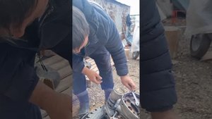 Как снять маховик с мотоцикла Урал))