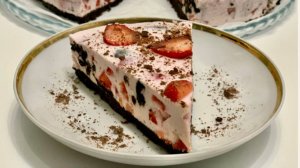 Безумно Вкусный КЛУБНИЧНЫЙ ЧИЗКЕЙК без ВЫПЕЧКИ "ОРЕО". Обожаем Всей Семьёй!