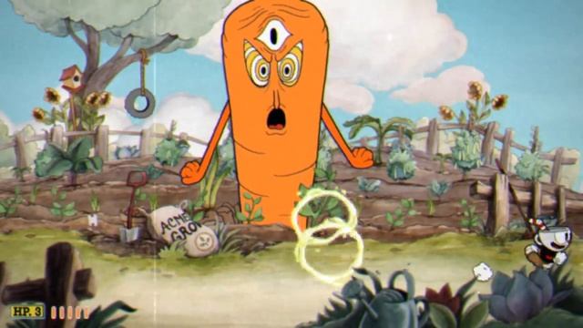 Cuphead 13072018 Лвл 2 Морковь