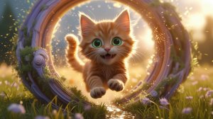 Котенок Рыжик и странный портал