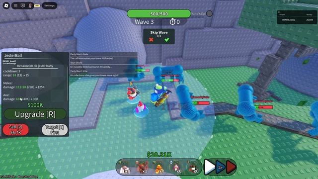 🃏ДЖЕСТЕР В ШАР ТОВЕР ДЕФЕНС! ОБЗОР Ball Tower Defense РОБЛОКС смотреть онлайн