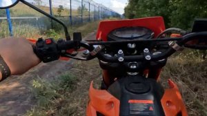 Минск х250 | с работы домой полями🏍