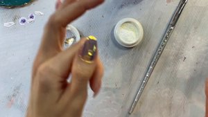 Дизайн ногтей с втиркой «АВРОРА»✨ Обычный лак.