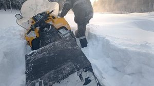 Stels VIKING 600 70км пухляка с санями - Русский экстрим в Сиби?