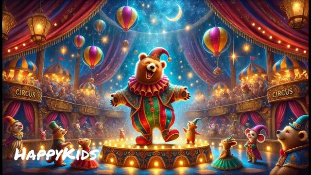 Медведь-клоун – Весёлая песенка для детей!