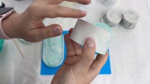 Мраморное окрашивание гипсовых изделий