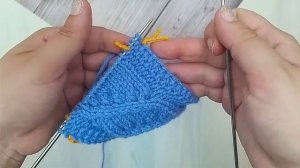 Носки на двух спицах БЕЗ ШВА!!!💥Носки с пяткой бумеран