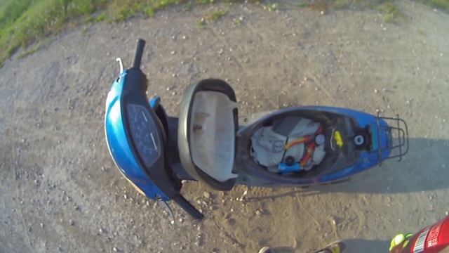 как научиться стантить на скутере. положил мотор?#стан смотреть онлайн