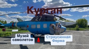 Курган, музей самолетов, страусинная ферма