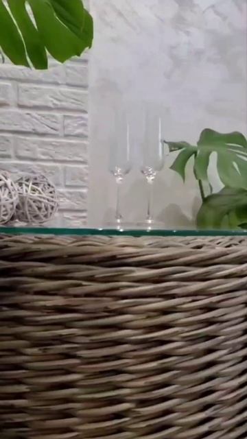 Столик из ротанга своими руками #diy #деревенскийстиль #