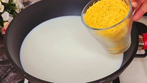 Высыпьте вермишель в кипящее МОЛОКО!! Я больше не хожу в магазины! Легко и вкусно