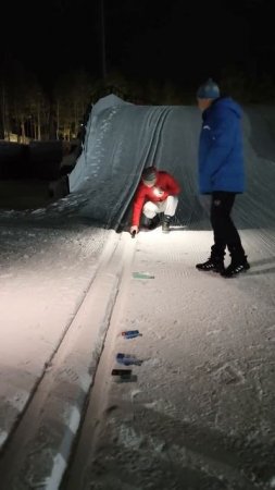 Откатываем лучший вариант парафина с помощью мышки #лыжи