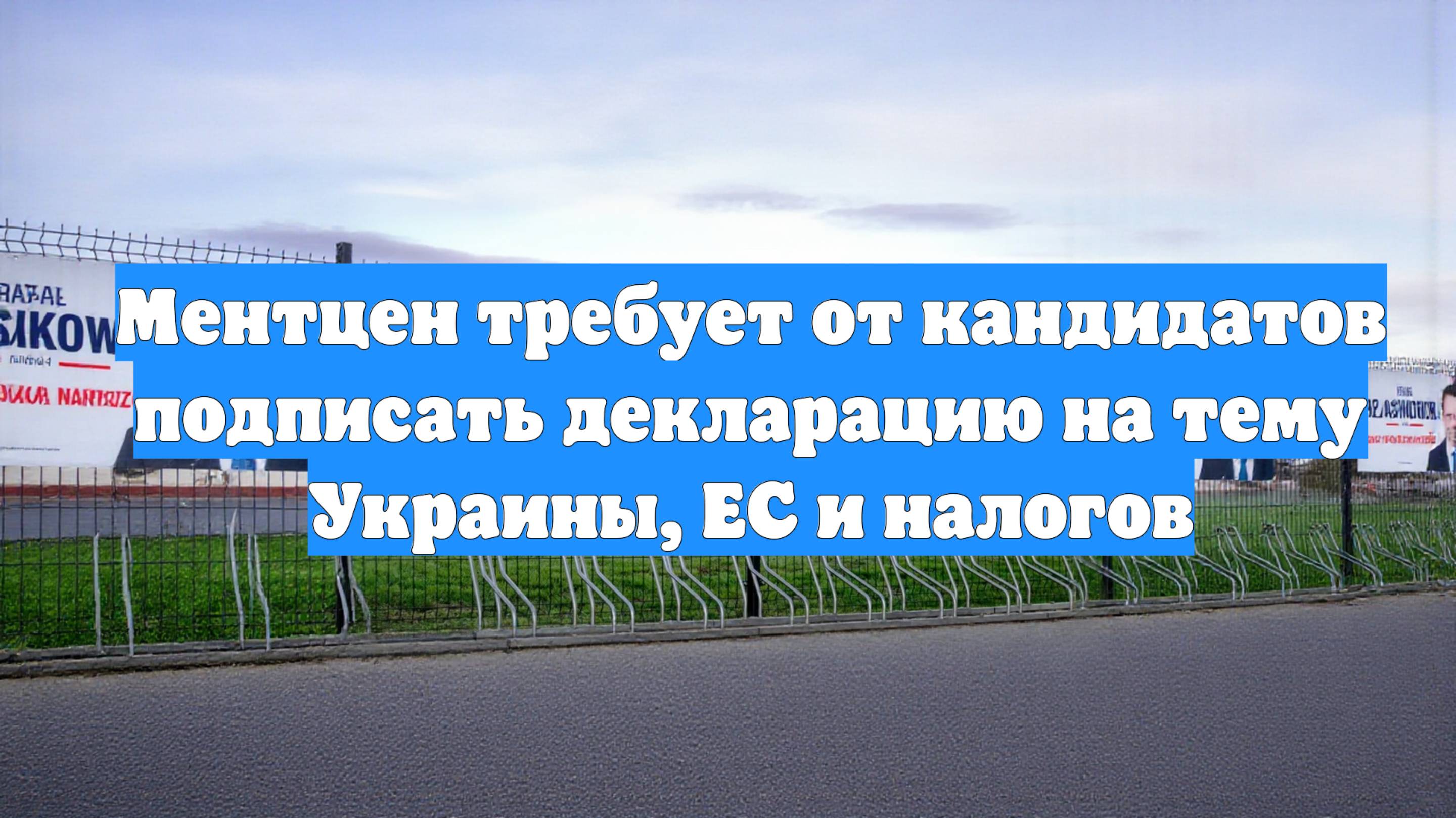 Ментцен требует от кандидатов подписать декларацию на тему Украины, ЕС и налогов