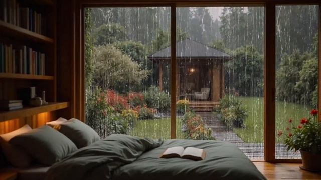 3 Hours of Rain Sounds in a Cozy Cabin – Perfect for Sleep, Study & Stress Relief