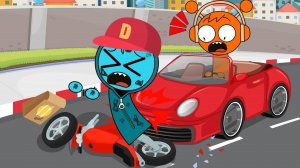 СПРУНКИ Sprunki мультфильм - СПРУНКЕ ПОПАЛ В АВАРИЮ