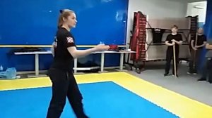 Фланкировка шашкой. Демонстрация. Испания, Барселона ноябрь 2016. Наталья Копыова