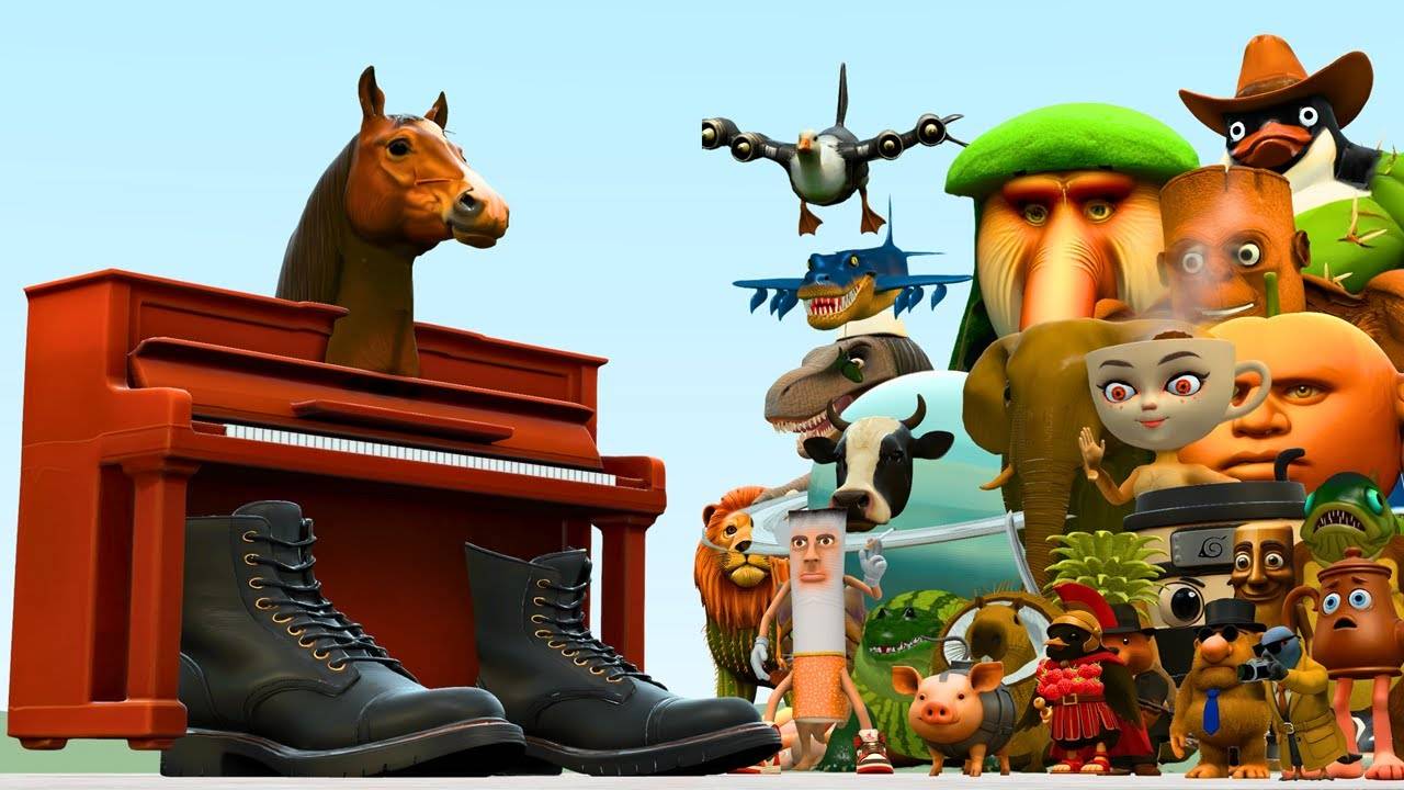 Новый виртуоз Ecco Cavallo Против всей итальянской семьи мемов AI Brainrot в Гаррис моде смотреть онлайн