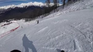 Роза Хутор. Мужской олимпийский спуск (выше 1600) со Сказ