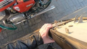 Реакция людей на мотоцикл ява 634