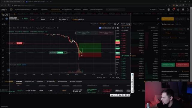 ПРИБЫЛЬ 6000$ со сделки. USDC СКАМ. Трейдинг на Bybit. Торговля на фьючерсах, криптовалюта