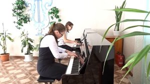 И.С.Бах (Вивальди) концертная обработка для 2х фортепиано М.Тотлиб - Концерт для органа a-m