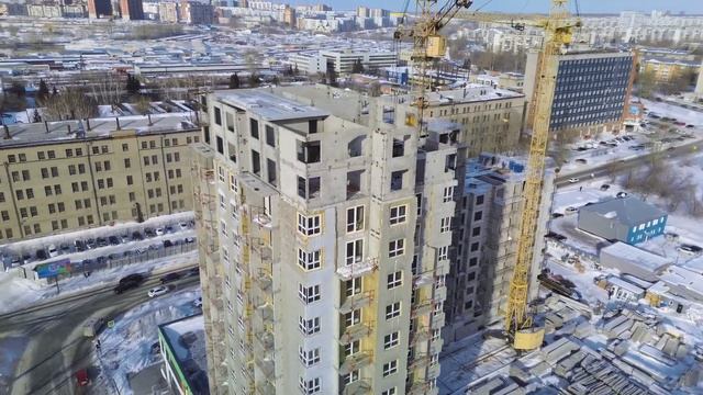 Ход строительства ЖК "Ежевика". Февраль 2024.