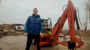 Компактный, но мощный! Навесной экскаватор для мини по