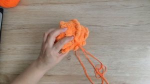 Вязаная тыква крючком, тыква декор из плюша