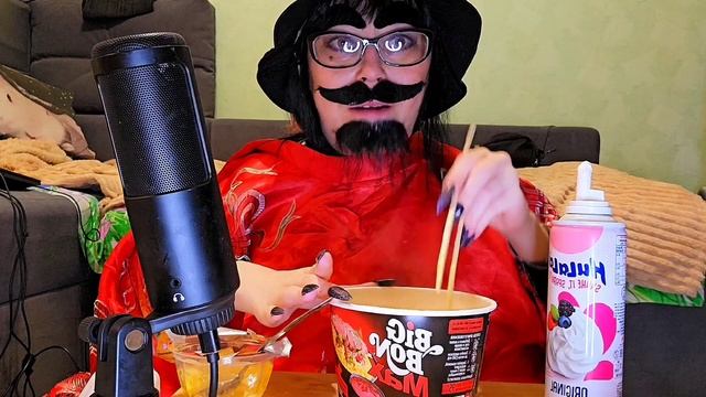 Мукбанг не своими руками | Лапша,Взбитые сливки,желе с