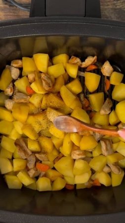 Тушеная картошка с мясом #Грандшеф #АэрогрильГрандшеф