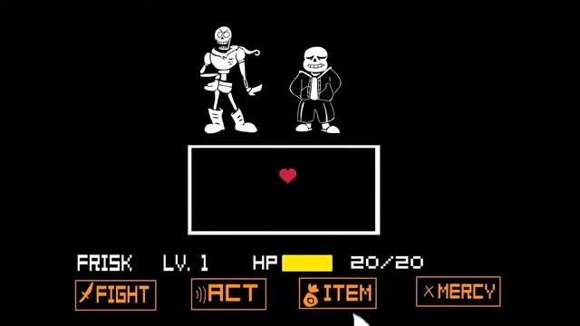 Мульт по игре Undertale Папирус, Санс и Фриск смотреть онлайн