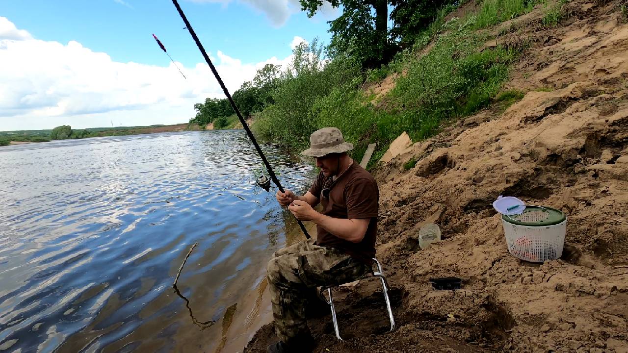 Река Ока. Поплавочная удочка