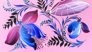 Минутки вдохновения с художником Зинаидой Голубевой. Знакомство с наборной росписью