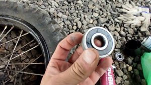 Замена подшипников заднего колеса мотоцикла Shineray Adventu