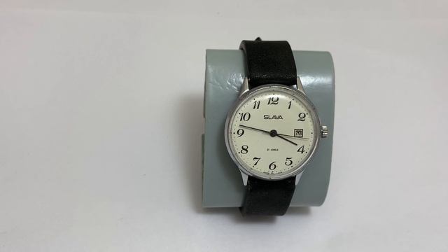 Наручные часы СССР Слава экспортная бежевая смотреть онлайн