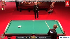 Супер финал по русскому бильярду 2016. Салтовский - Миронова