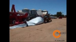 Технология хранения зерна в мешках. Техника OMBU