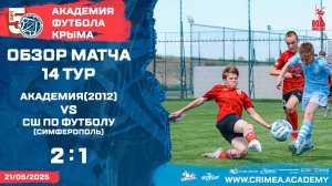 Обзор матча | АФК (2012) - СШ по футболу (Симферополь) | ДЮФЛК (2011 г.р.) 24/25 | 14 тур
