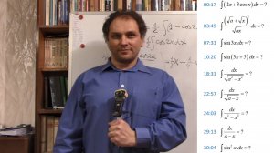 Практика. Нахождение простейших неопределённых интегралов