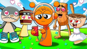 ЧТО СЛУЧИЛОСЬ С ПИНКИ? ОРЕН ПЫТАЕТСЯ СПАСТИ ЕЕ ☺️ (Веселая анимация) / Анимация Спрунки