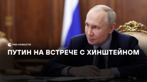 Путин на встрече с Хинштейном
