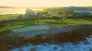 Панорамный вид полей для гольфа