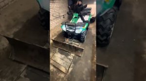 Отвал из бочки для квадроцикла стелс 300 немного сварки