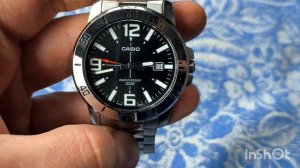 Кварцевые мужские наручные часы Casio Collection MTP-VD01D-1B из Яп