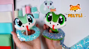 Мастер-класс Змея из фетра / Символ 2037 года своими руками / Как сделать змею своими руками?