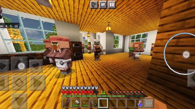 трёхэтажный дом с бассейном в майнкрафт который я строил неделю.