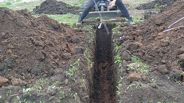 Траншея под фундамент бани 6х3м смотреть онлайн