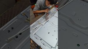 Smart tv samsung repair ue43au8000 Замена подсветка #reels #repair #tvrepair #samsun